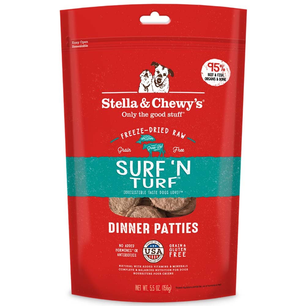 Stella and Chewys Freeze-Dried Surf and Turf for Dog 5.5oz