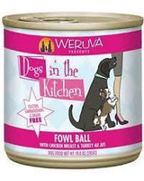 Weruva Dogs in the Kitchen Fowl Ball 10oz Case