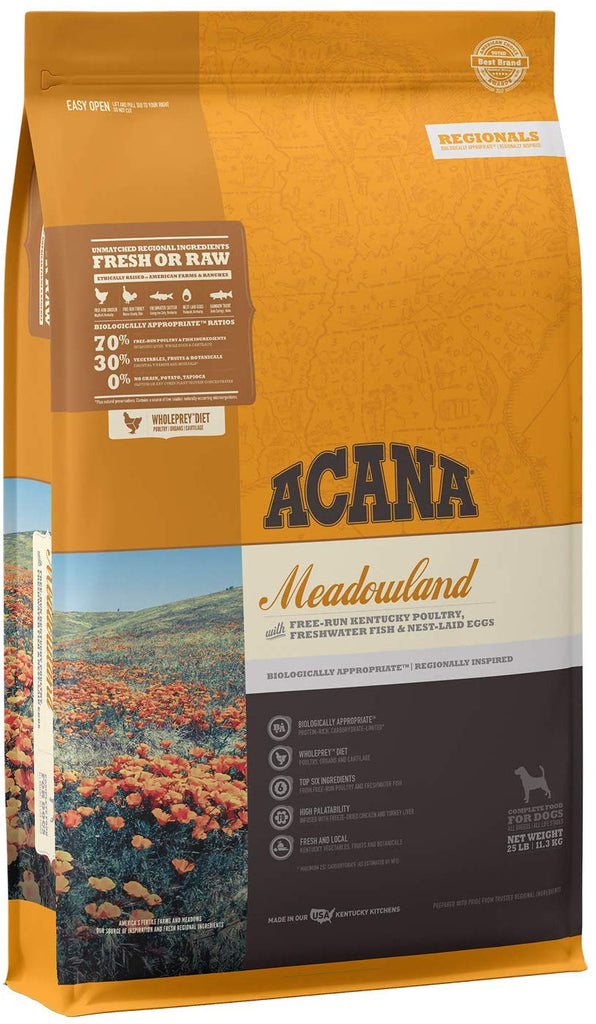 Acana Dry Dog Food Meadowlands for Dog 25lb