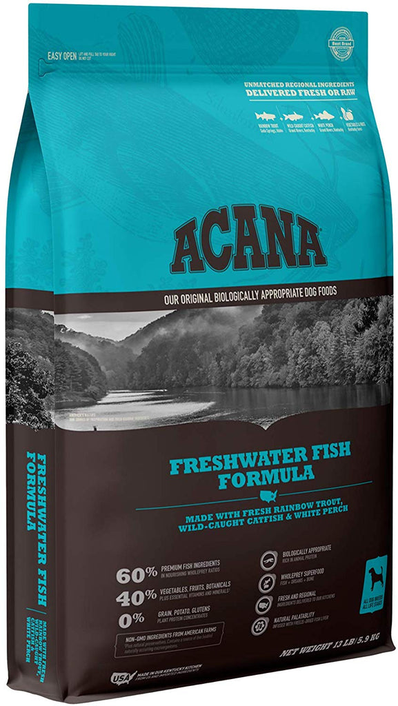 Acana Dry Drog Food Heritage Freshwater Fish for Dog 13lb