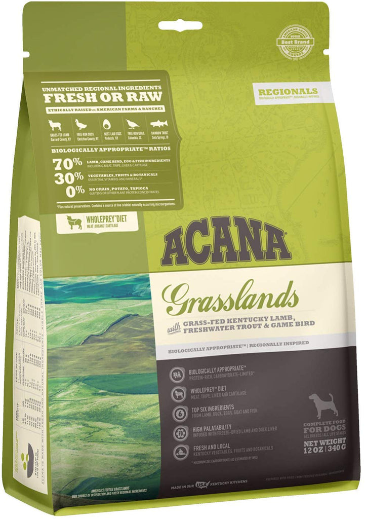 Acana Dry Dog Food Grasslands for Dog 12oz
