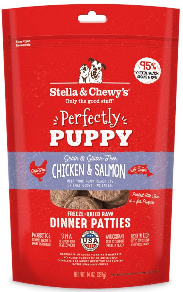 Stella & Chewy's Freeze-Dried Raw Dinner Patties Chicken & Salmon For Puppies