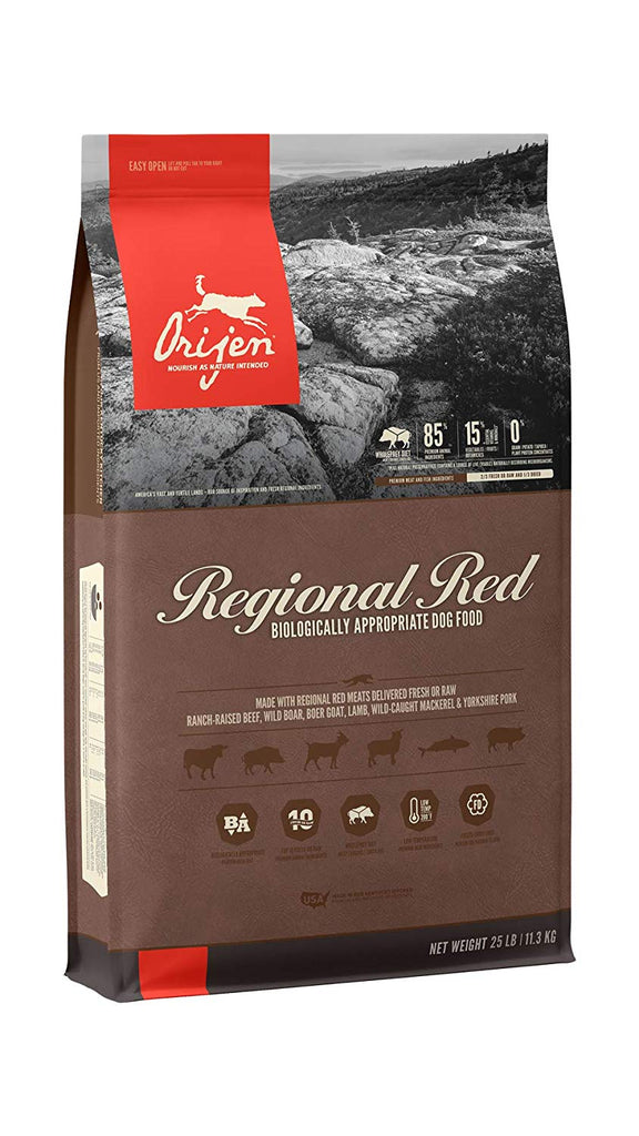 Orijen Dry Dog Food Regional Red All Life Stages 25lb