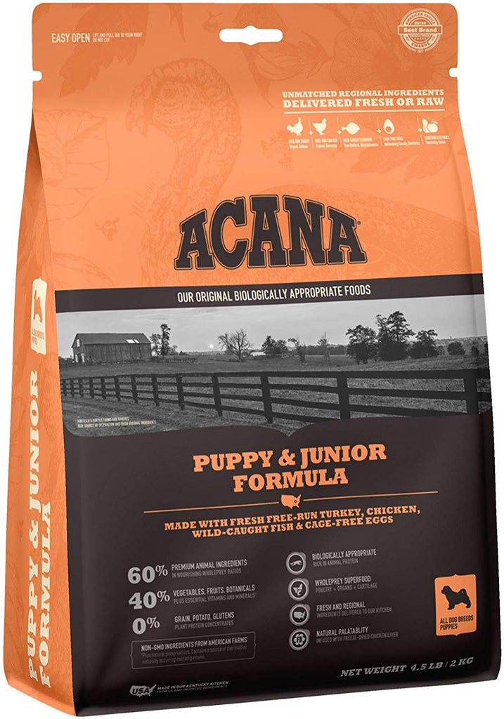 Acana Dry Dog Food Heritage Puppy & Junior 4.5lb