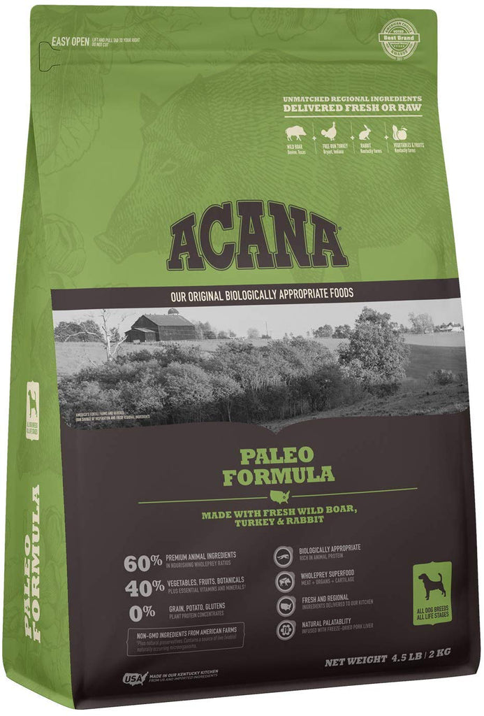 Acana Dry Dog Food Heritage Paleo  4.5lb