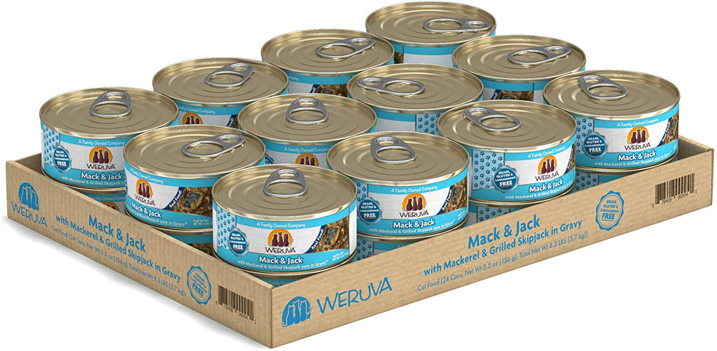 Weruva Wet Cat Food Mack and Jack 5.5oz 24/Case