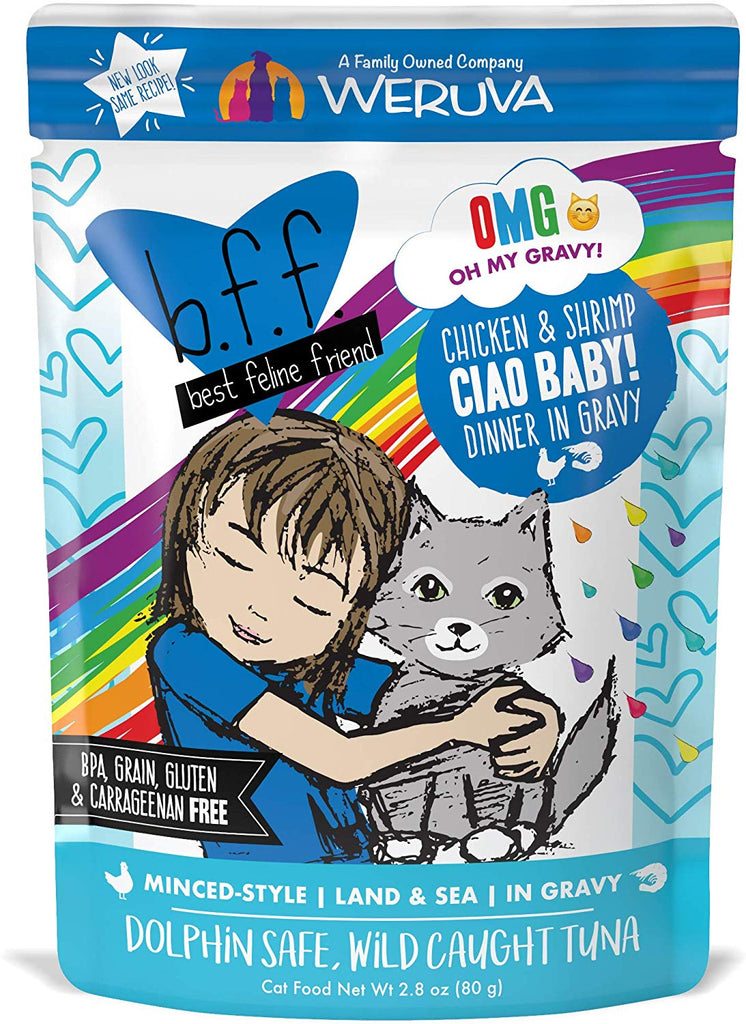 BFF OMG Ciao Baby Chicken & Shrimp 2.8oz Pouch