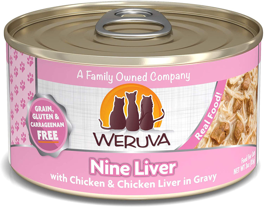 Weruva Wet Cat Food Nine Liver 3oz