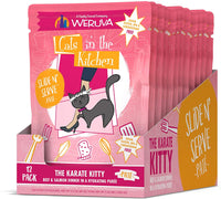 Weruva Cats in The Kitchen Slide N Serve The Karate Kitty Pouch 3oz 12/Case
