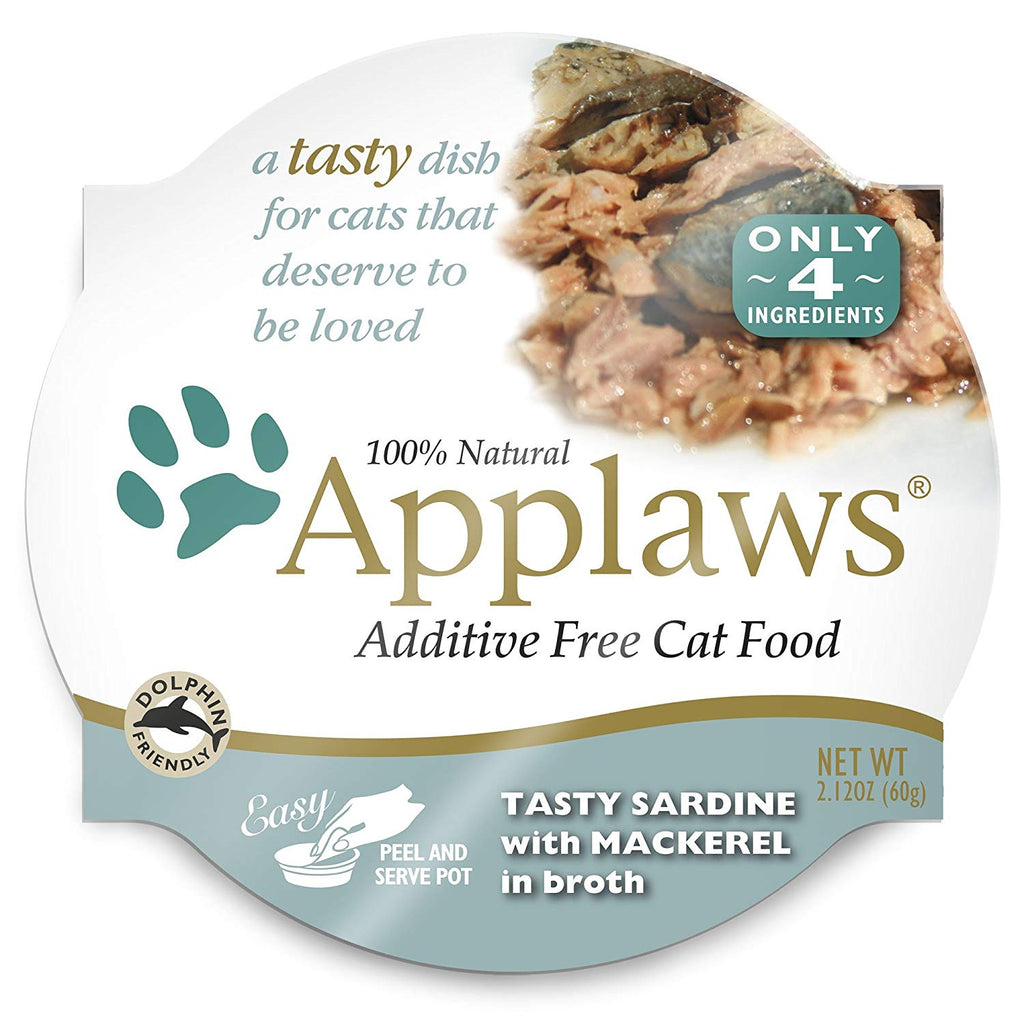 Applaws Tasty Sardine w Mackerel 2.12oz 18/Case