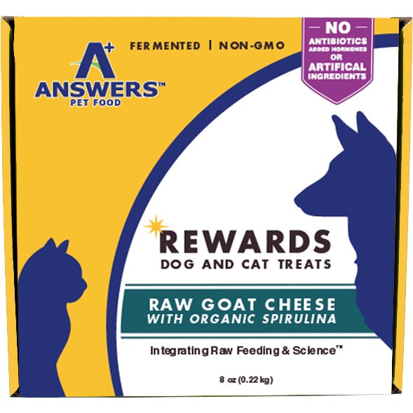 Answers Dog/Cat Frozen Goat Cheese & Spirulina Treat 8oz