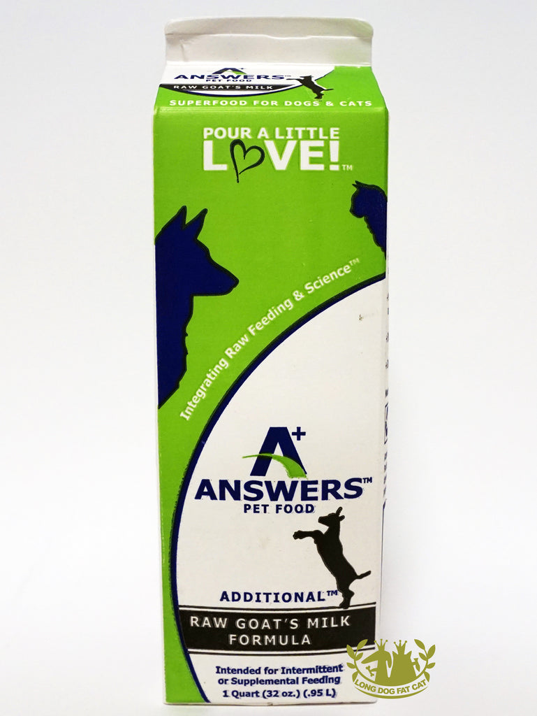 Answers Dog Frozen Topper Additional Goat Milk 1 Quart