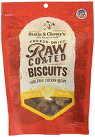 Stella & Chewy's Raw Coated Biscuits Cage-Free Chicken Recipe 9 oz