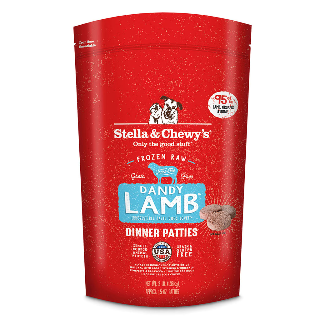 Stella & Chewy's Frozen Raw Dandy Lamb for Dogs 3lb