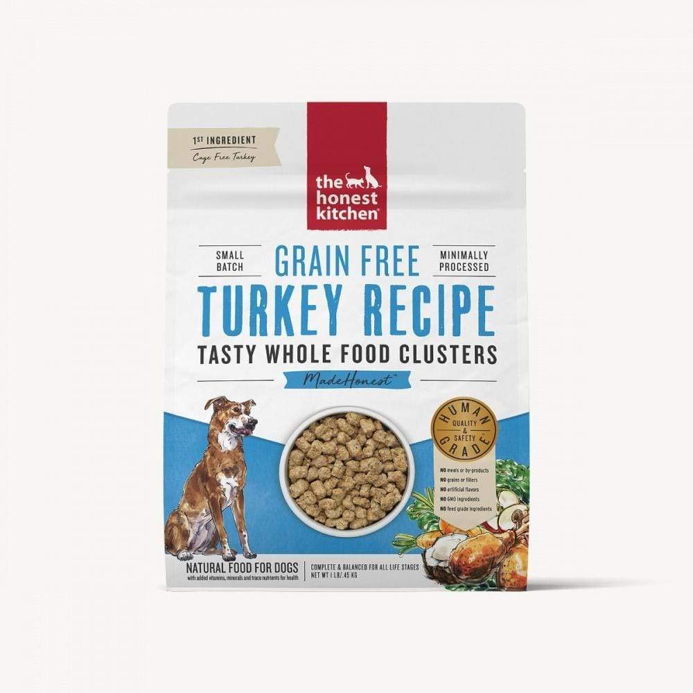 Honest Kitchen Whole Food Clusters Grain Free Turkey Dog 5lb