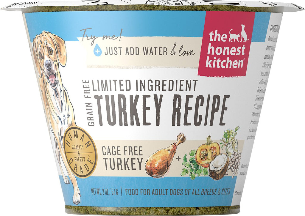 The Honest Kitchen Dog Limited Ingredient Grain Free Turkey 2oz Cup