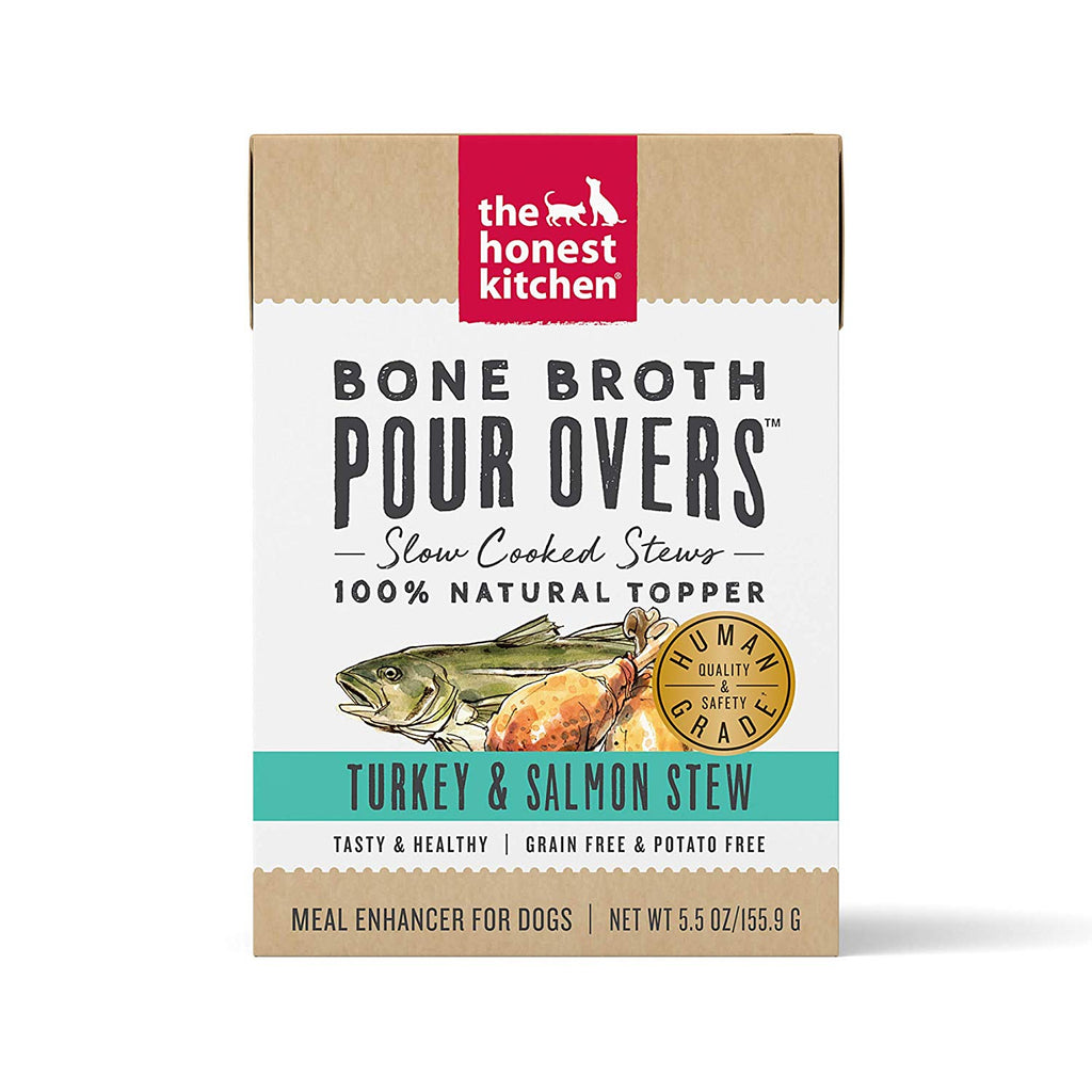 The Honest Kitchen Dog Pour Bone Broth Turkey And Salmon 5.5oz