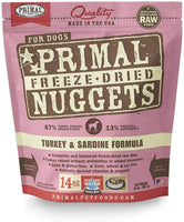 Primal Freeze Dried Turkey and Sardine for Dog 14oz