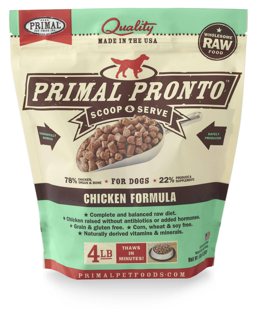 Primal Frozen Raw Pronto Chicken for Dog 4lb