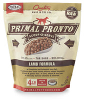 Primal Frozen Raw Pronto Lamb for Dog 4lb