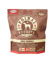 Primal Frozen Raw Pork for Dog 3lb Nuggets