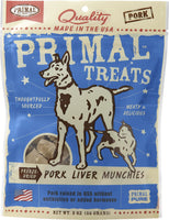 Primal Treats Pork Liver Munchies 2oz