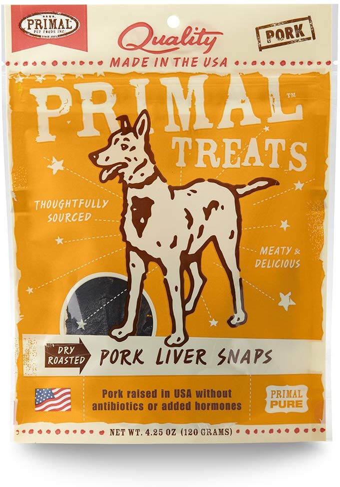 Primal Dog Pork Liver Snap 4.25oz