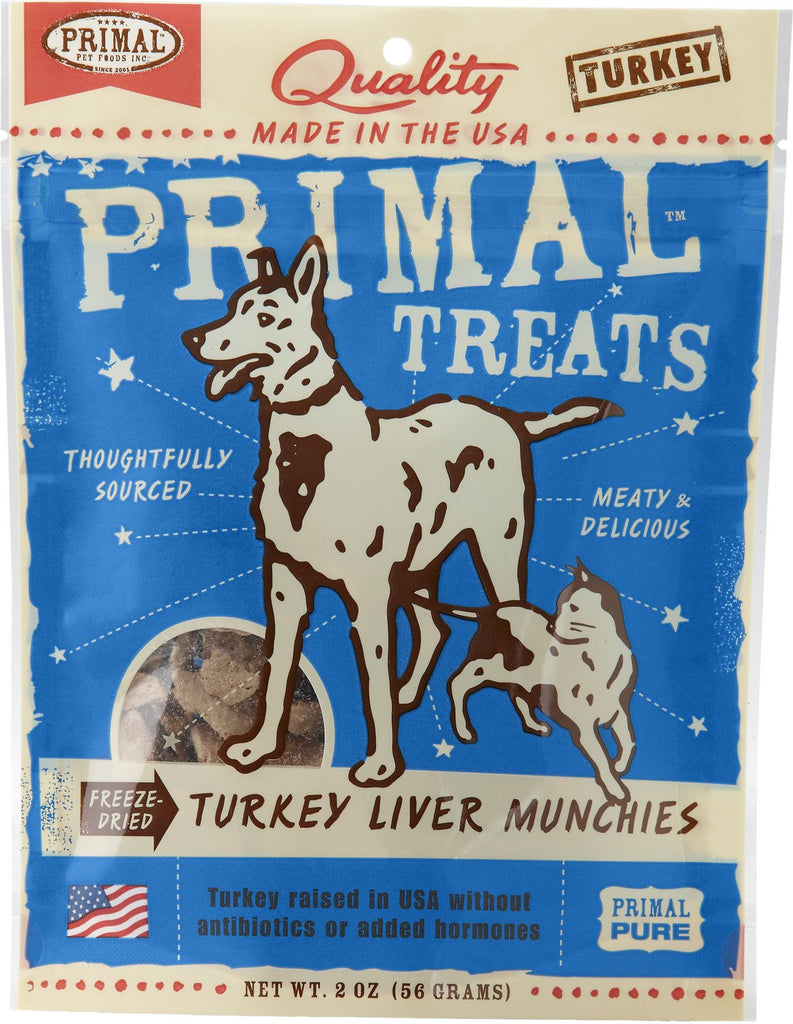 Primal Treats Turkey Liver Munchies 2oz