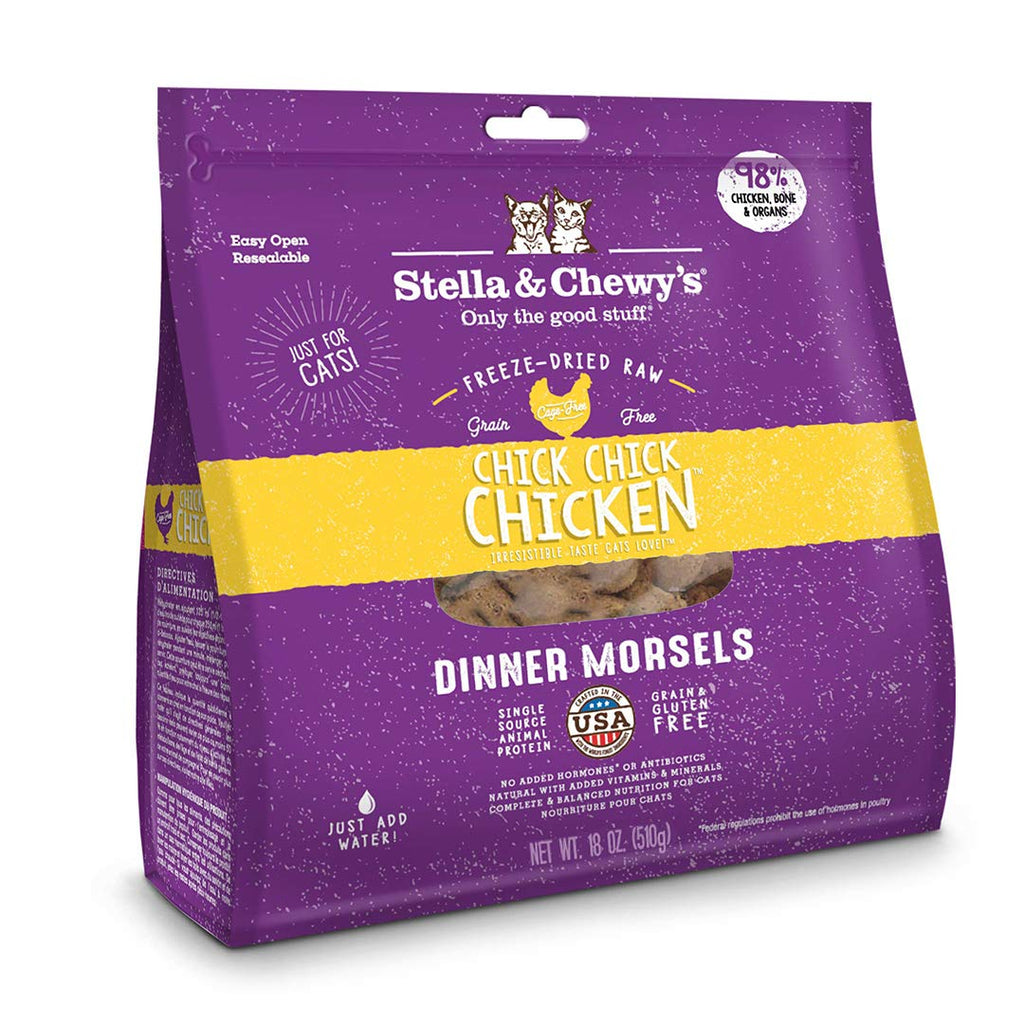 Stella & Chewy's Cat  Freeze-Dried Chick, Chick, Chicken Dinner for Cats 18oz