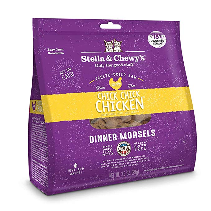 Stella & Chewy's Freeze Dried Chick Chick Chicken Dinner Morsels for Cat 3.5oz