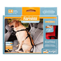 Kurgo Tru-Fit Harness- Auto & Walking Harness, Large, 50-80 lbs, Dog, Red