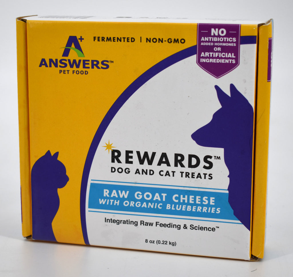 Answers Dog/Cat Frozen Goat Cheese & Blueberry Treat 8oz