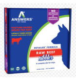 Answers Dog Frozen Raw Detailed Beef Nibbles 2.2lb