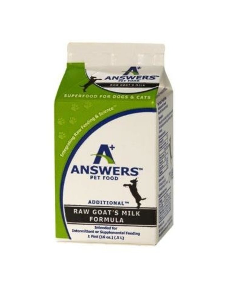 Answers Dog Frozen Topper Additional Goat Milk 1 Pint