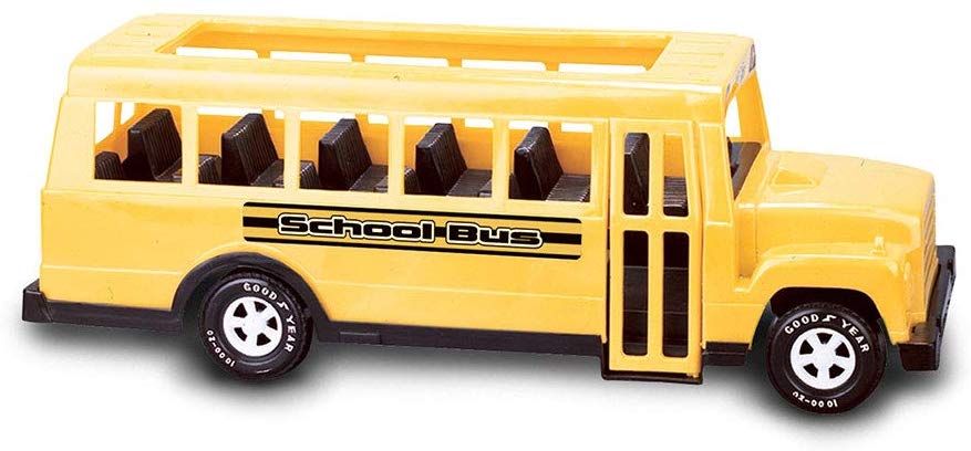 American Plastic Toys 83140 Toddlers Kids Large 18 Inch School Bus Car, Yellow