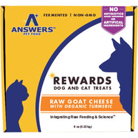 Answers Dog/Cat Frozen Goat Cheese & Turmeric Treat 8oz