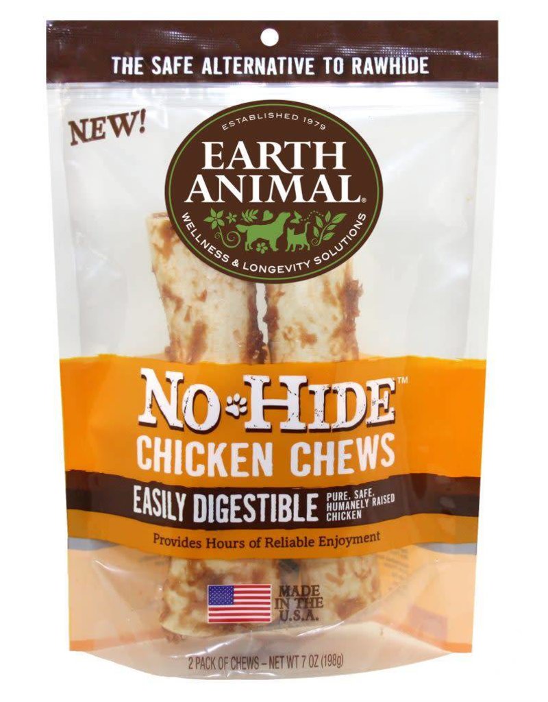 Earth Animal Dog No Hide Chicken Chew 4" 2pk