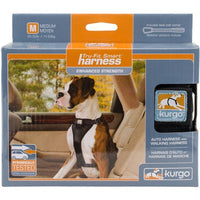Kurgo Tru-Fit Harness- Auto & Walking Harness, Medium 25-50 lbs, Black